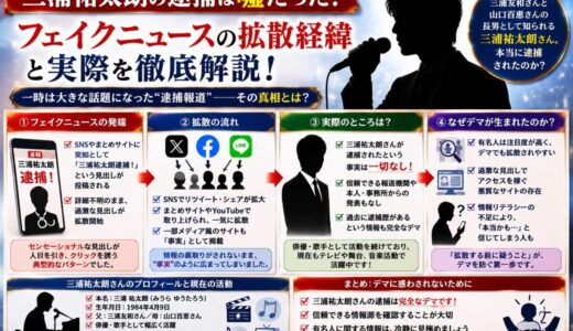 三浦祐太朗の逮捕は嘘だった！フェイクニュースの拡散経緯と実際
