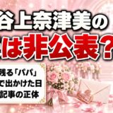 谷上奈津美の夫は非公表！ブログのパパと娘が過ごした一日とは